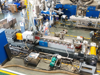 LS 75 مزدوج المسمار Extrusion Pelletizing Line 